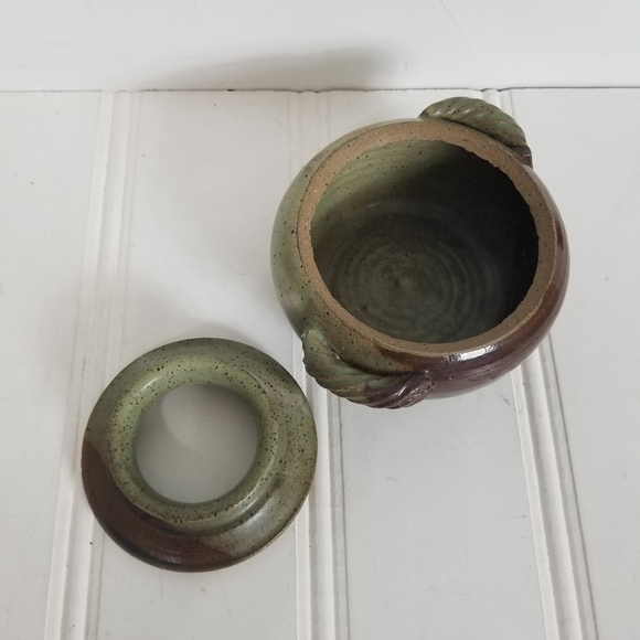 John Graves Pottery Egg Cooker with Lid Stoneware Farm Cottage Country - Picture 7 of 14